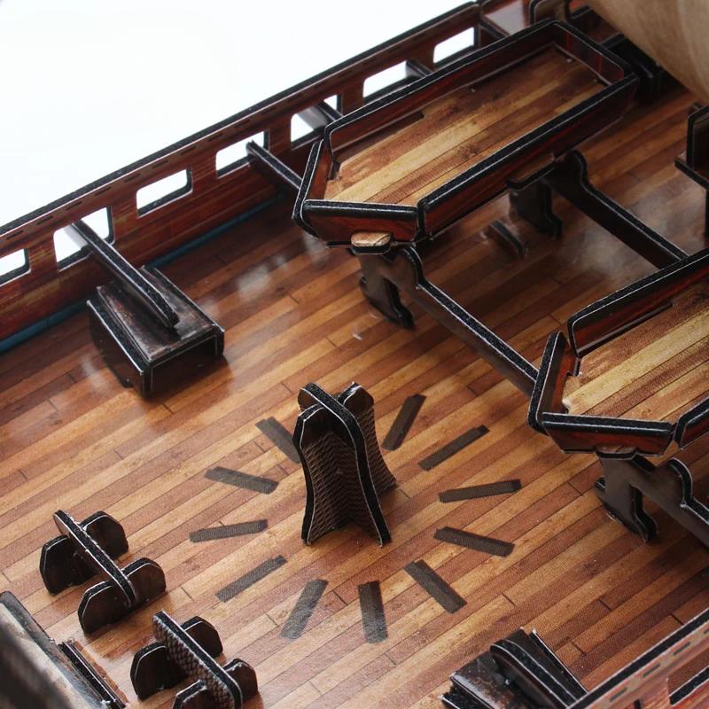 DIY 3D трехмерная головоломка собранная модель корабля самодельные игрушки USS San Philip Испания