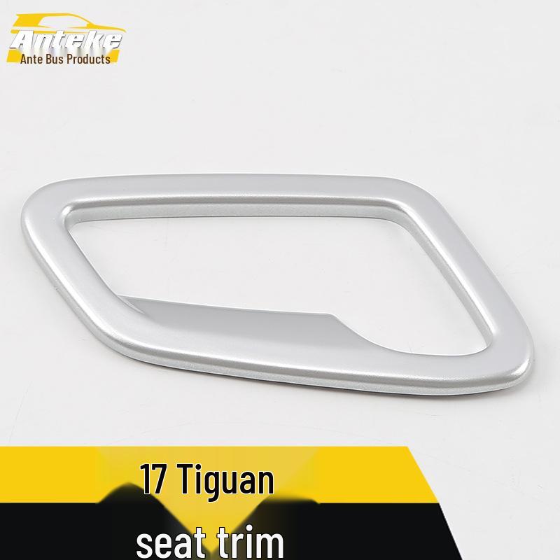 Bright Ring Seat Trim for 17 Teramont Models: Decorative Seatback Control Button Frame