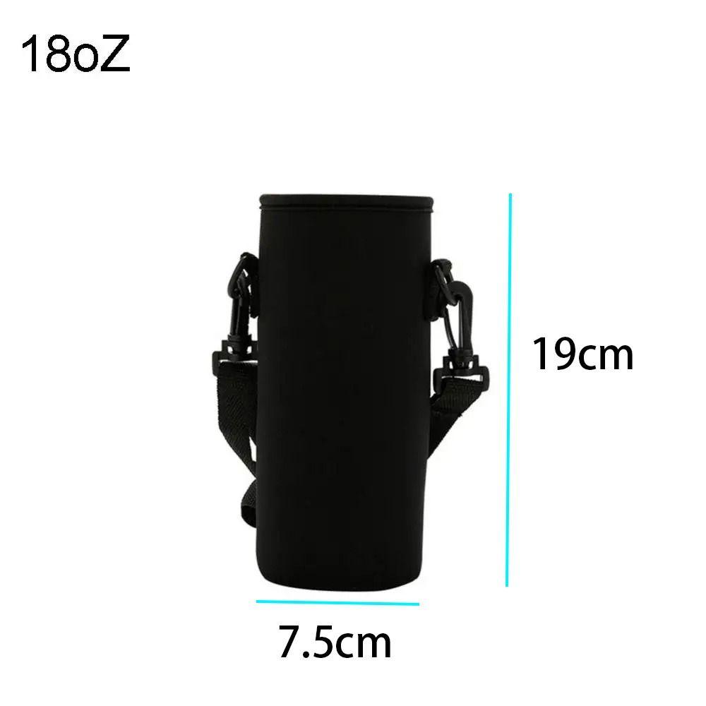 Black Sport Cup Covers Bag 18/36/64oz Water Bottle Carrier Mug Bottle Case Water Bottle
