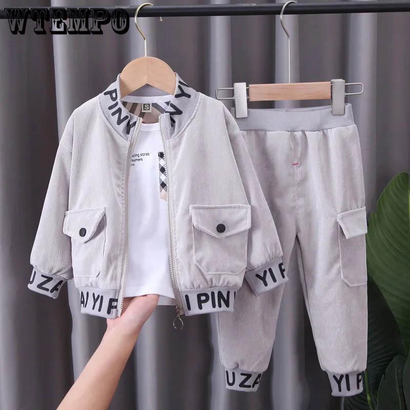 Boys' Spring Clothing Suits Western Style Children's Spring Children's Clothing Two-piece Set Year Old Baby Handsome Baby Clothes