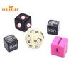 5-in-1 6-sided Acrylic English Dice - 5Pcs Set, Featuring 12 Sex Postures, Love Game Toy for Entertainment