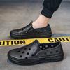Fashion Height Men's Sandal Hole Shoes Beach Color Outdoor Luxury H New Design 2025 Fashion High Quality on Offer Big Size Buy Male Shoe