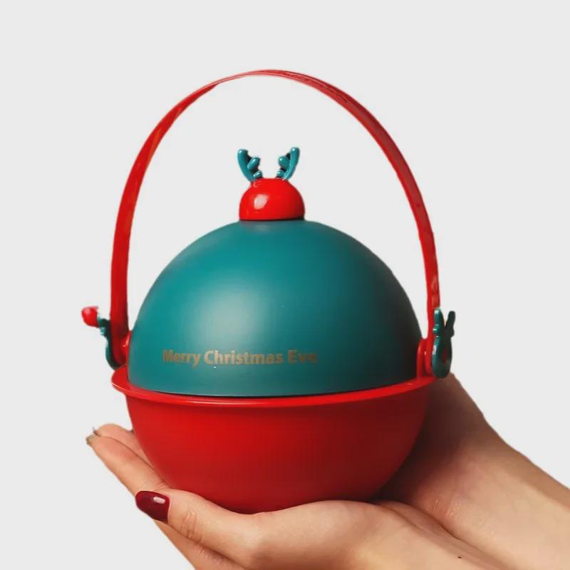 Трансграничная рождественская подарочная коробка с яблоками и дизайном снеговика