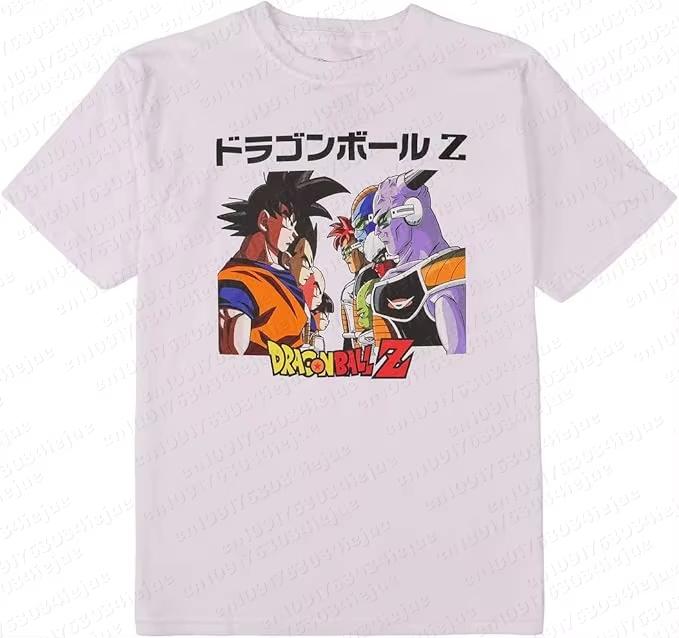2026 Summer Dragon Ball Cotton Printed Tshirt Unisexs New Anime Printed Comfortable and Breathable Casual Loose Ins Y2k