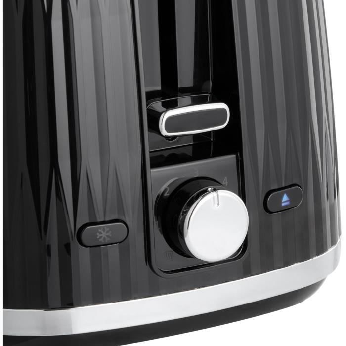 Тостер - RUSSELL HOBBS - EDEN - 800 Вт - 2 слота - Черный