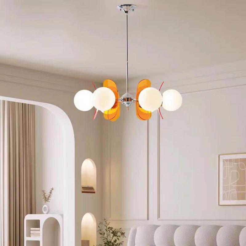 Круглая люстра Magic Beans Подвесная лампа Креативная винтажная стеклянная лампа Столовая Домашняя кухня Островное освещение