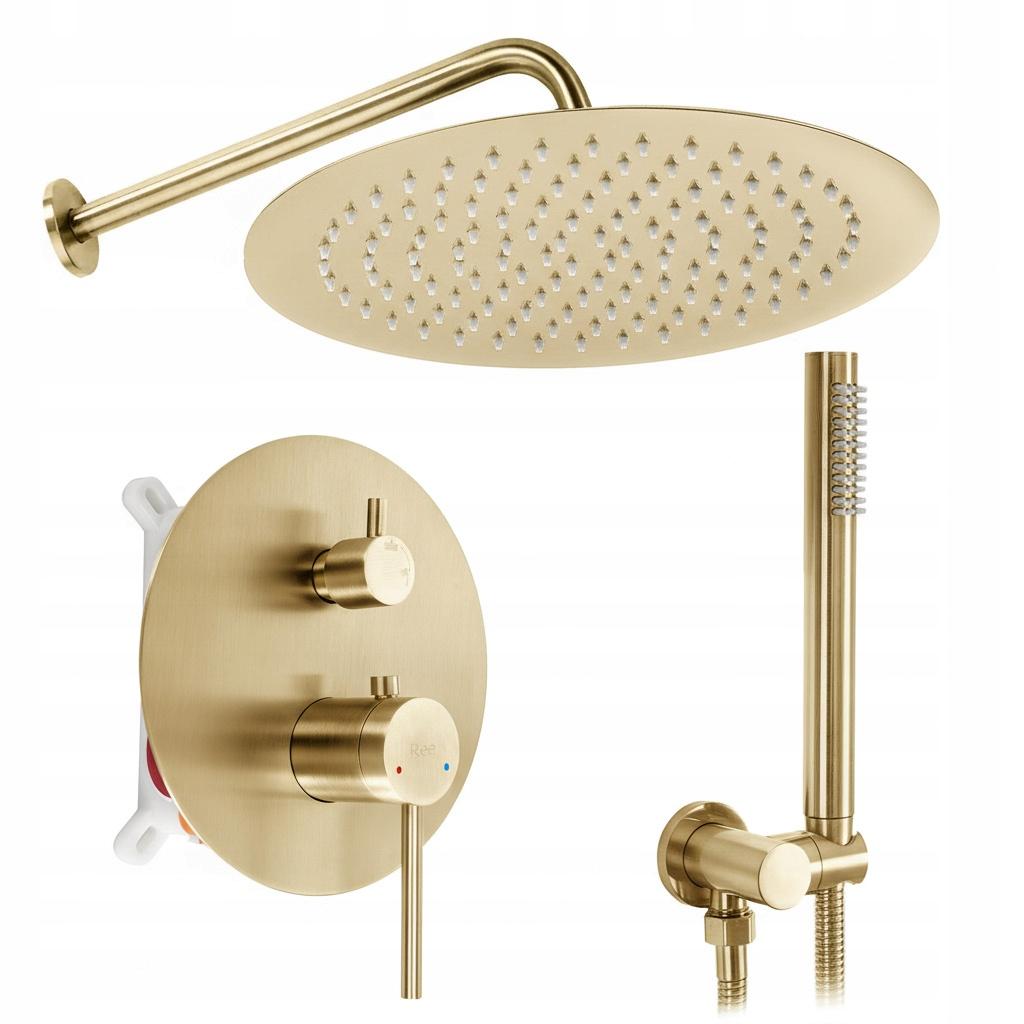 Foss Clif Rea Concealed Shower Set Brushed Gold