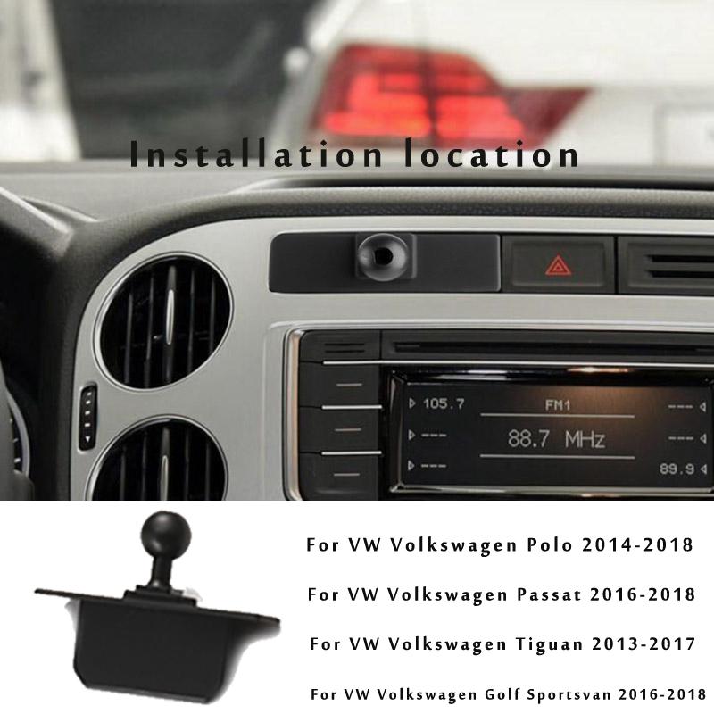 Регулируемый автомобильный держатель для телефона для Volkswagen VW Tiguan 5N Passat Polo V 6C Golf Sportsvan 2018 салон автомобиля