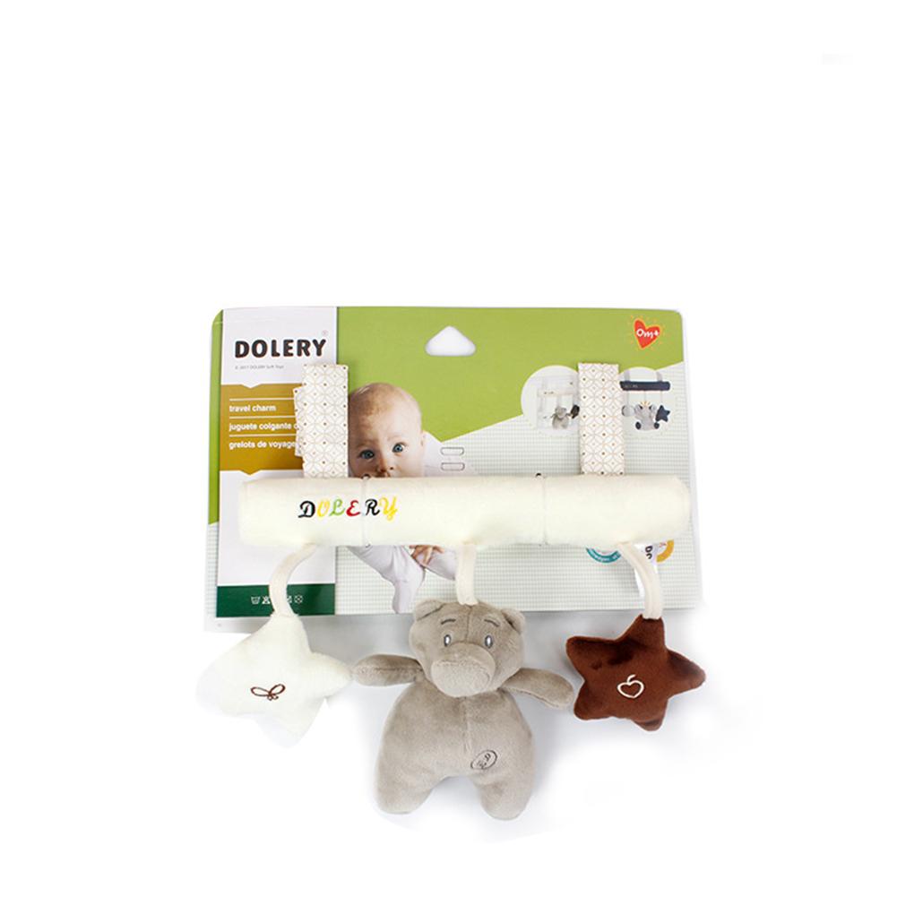 Star Animal Music Carriage Attachments Bed Hanging Plush Toys for Early Education