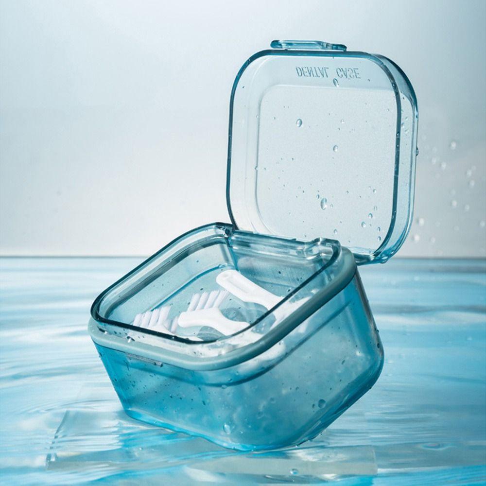 Soak Orthodontic Retainer Denture Case Tooth Socket Box Braces Storage Box Mouth Guard Container