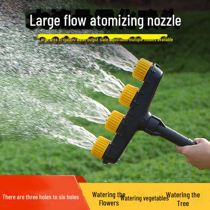 Садовый дождеватель для полива: Распылительная головка с большим потоком для овощей и цветов