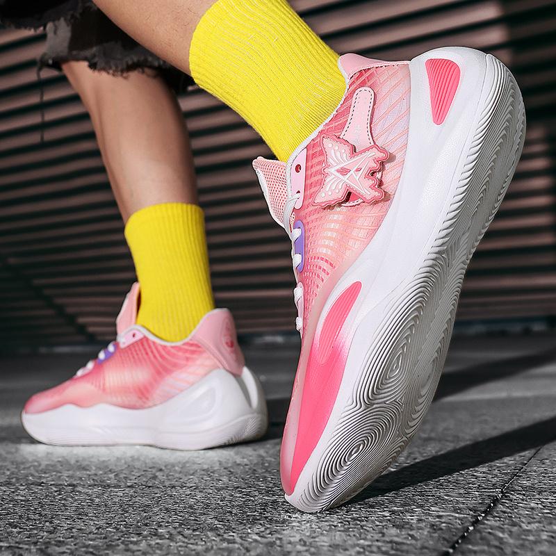 High Quality Purple Basketball Sneaker Man Low Top Platform Unisex Training Shoes Non-slip Match Sports Shoes for Basketball