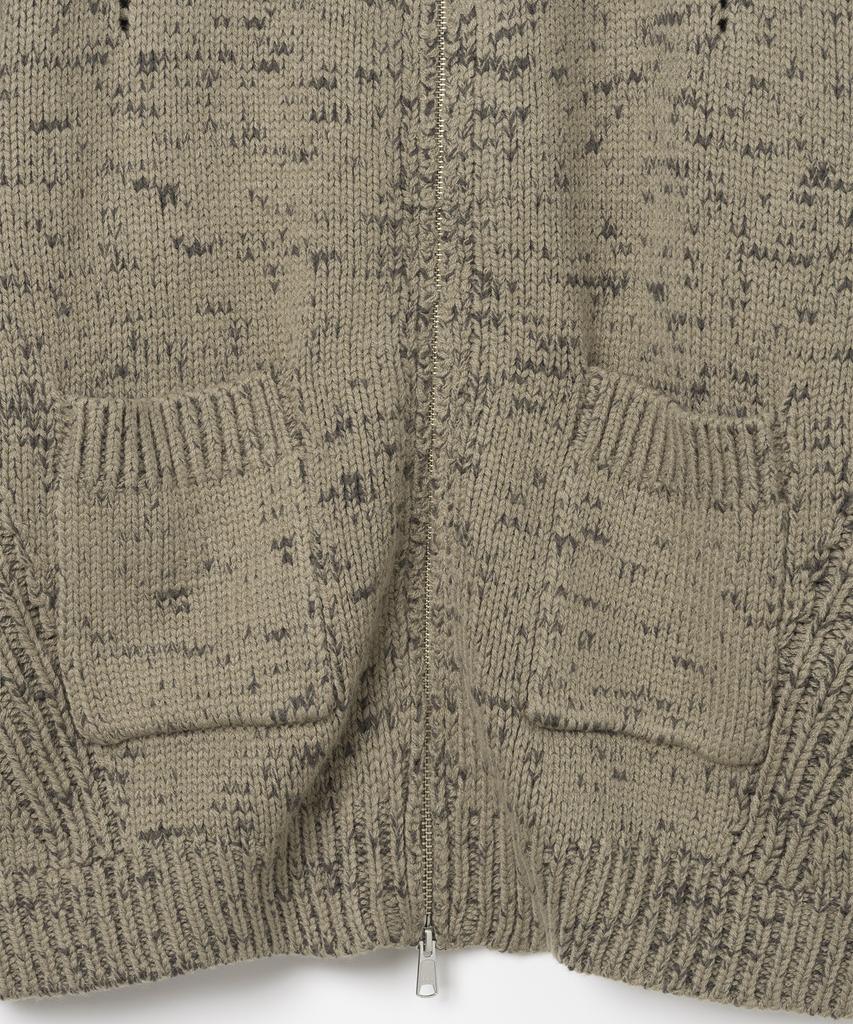 Millo Archive Пыльный Высокий Воротник Полная Молния [Хаки Коричневый]