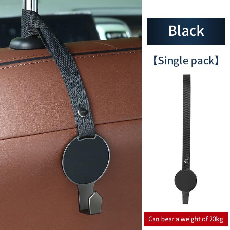 1 шт. Универсальный крючок для спинки сиденья автомобиля, портативный металлический кожаный автомобильный зажим для крепления, держатель для вешалки для продуктовых сумок, крючок для вешалки на подголовник автомобиля