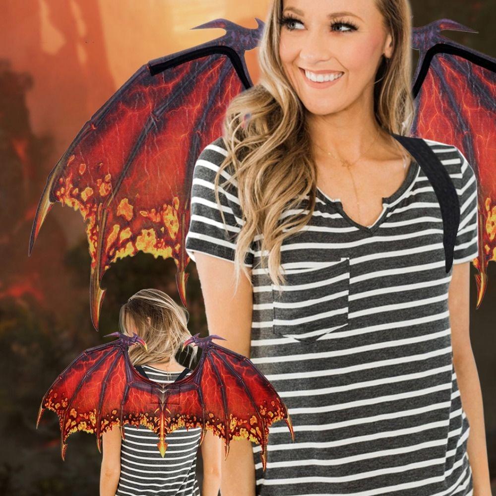Foldable Halloween Dragon Wing Non-woven Fabric Cosplay Wing Costume Masquerade Dragon Wing Adult
