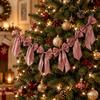 Home Ornaments Bowknot Hanging Garland Large Christmas Tree Decoration  Kids Birthday Party