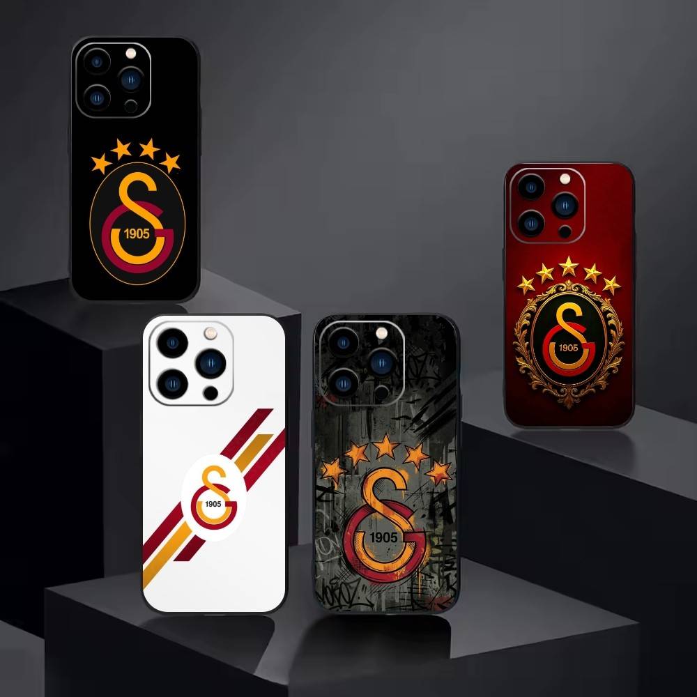G-Galatasaray 1905 Чехол для телефона для iPhone17,16,15,14,13,12 Plus,Max Мягкий Силиконовый Черный Чехол