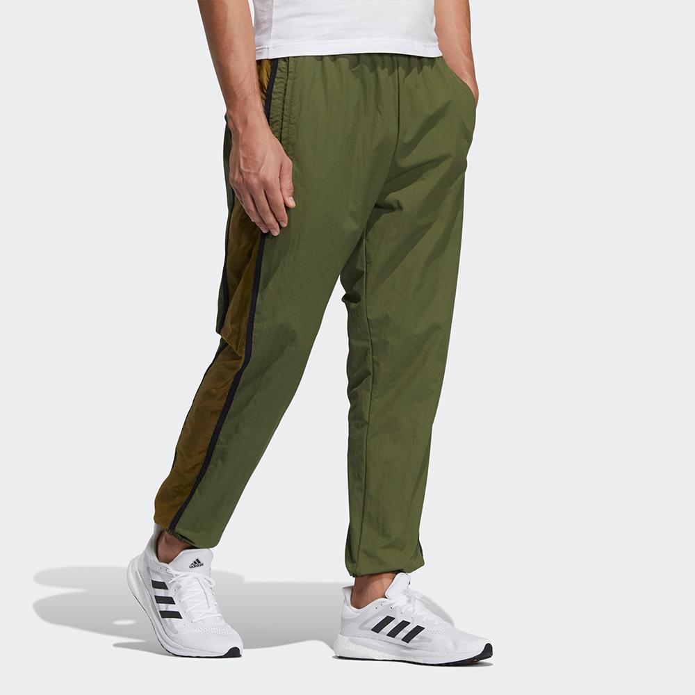 adidas Тканые зауженные джоггеры, мужские брюки, зеленые GL8683