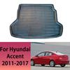 Автомобильный коврик в багажник для Hyundai Accent Blue I25 Седан 2011 2012 2013 2014 2015 2016 2017 Индивидуальный вкладыш в багажник Поддон на пол багажника