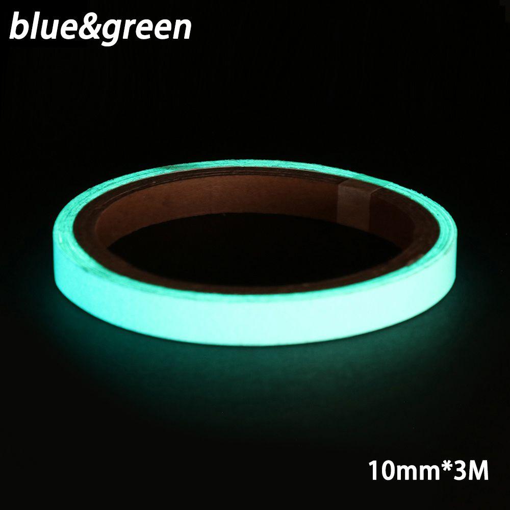 Home Stage Decorations Car Reflective Stripe Green Fluorescent Night Safety Strip Luminous Tape