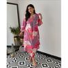 Women Cotton Printed A-line Kurta Pant Cord Set Designer Party Wear Tunic Kurti SC-2157a