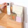 Wall Mounted Storage Organizer Box Punch Free Strong Adhesive Transparent Wall Phone Holder for