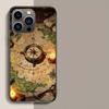 Чехол для телефона с компасом, картой и путешествием для iPhone 17 Air 15 Pro 14 Plus 16 Pro Max 12 13 Mini 11 16E X XS Чехол Милый Fundas