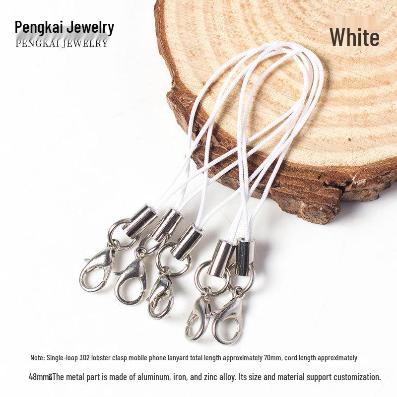 Красочные аксессуары для украшений ручной работы: Ремешки для мобильных телефонов с карабином и наконечником шнура из сплава