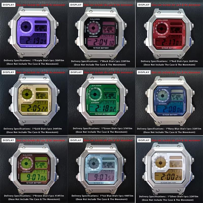 AE1200 Металлический циферблат и корпус Мод-комплект Модифицированный Улучшенный Медный циферблат Стальной корпус Для Casio 3299 AE-1200 Замена Аксессуары для часов