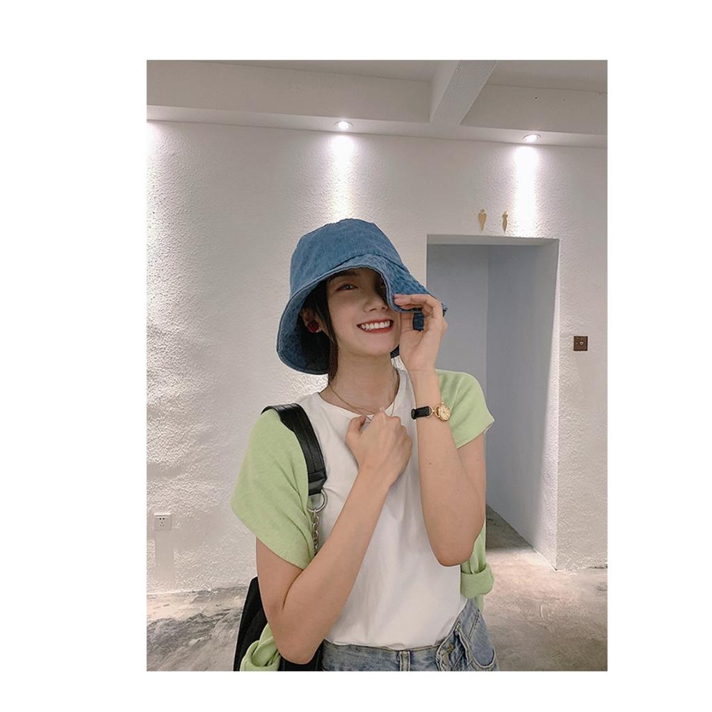 Корейская версия широкополой ковбойской шляпы рыбака для мужчин и женщин, тонкая секция Ins японская солнцезащитная шляпа Shade Face Sunscreen Basin Hat Tide