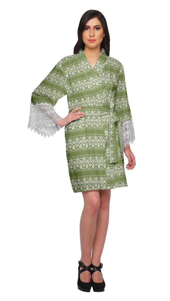 Moomaya Невеста Готовится Рубашка Хлопок Короткие Халаты Для Женщин Банный Халат