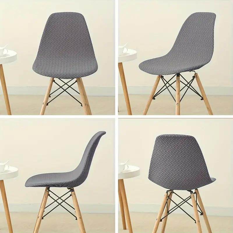 1/2/4/6 шт. жаккардовый чехол для стула, эластичный чехол для обеденного стула, прочный эластичный чехол для сиденья без подлокотников, для свадьбы, отеля, банкета