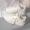 Fashion Ladies Thick Soled White Shoes Summer New Fashion Sneakers Trendy Lace Up Casual Shoes Comfort Breathable Women's Board Shoe