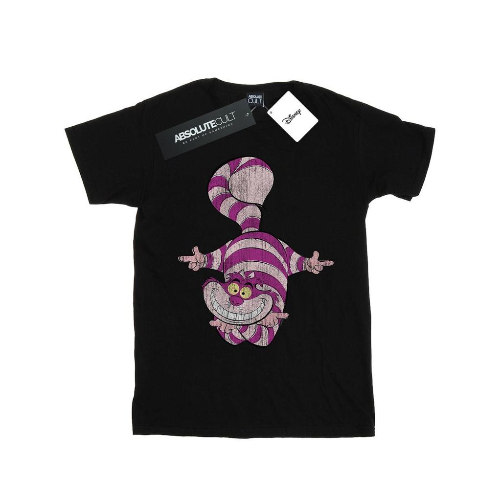 Disney Mens Alice In Wonderland Cheshire Cat Upside Down T-Shirt