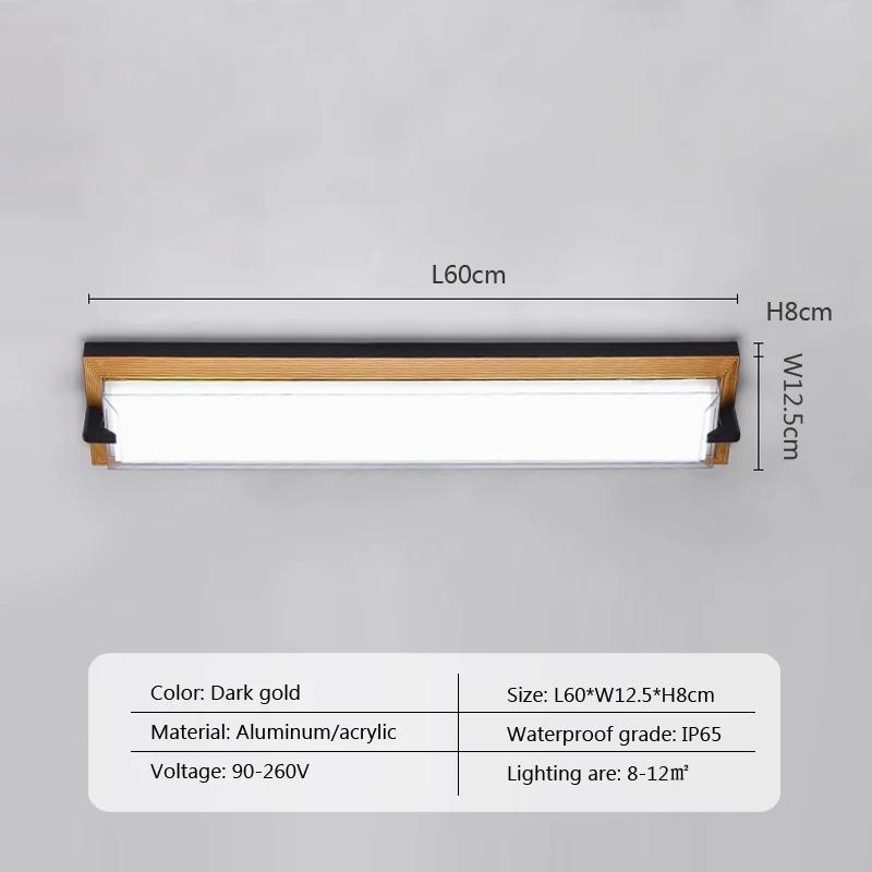 Современный светодиодный настенный светильник, водонепроницаемый, для коридора, внутреннего двора, балкона, входа, солнечного света, для комнаты, для интерьера, супер яркий настенный декоративный светильник