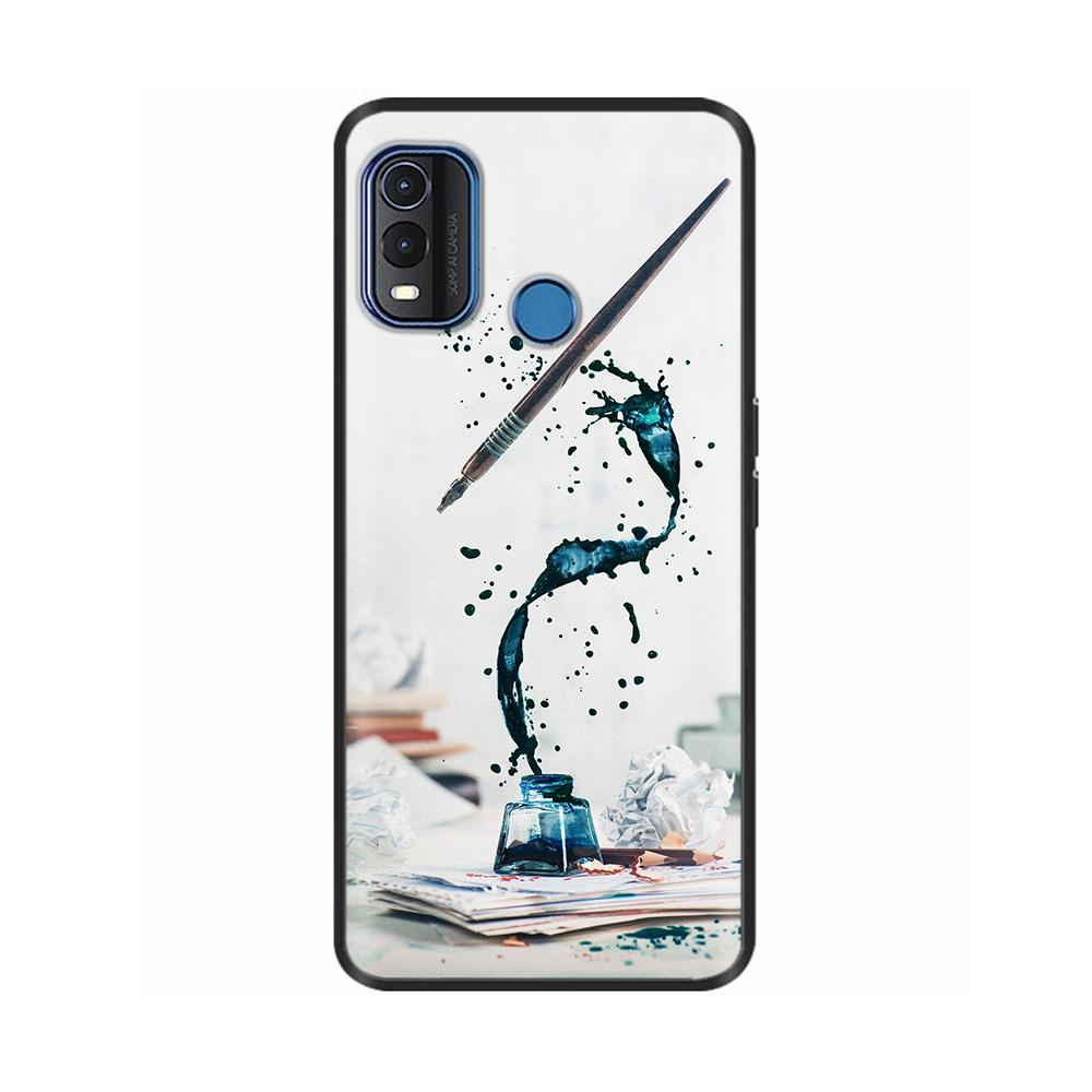 For Nokia G11 Plus Case Cute Heart Flower Soft Silicone Back Cover for Nokia G11 Plus NokiaG11 G 11 Bumper Black TPU Phone Cases