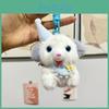 Soft And Cuddly Plush Puppy Keychain Pendant Cute Cartoon Dog Figurine Gifts For