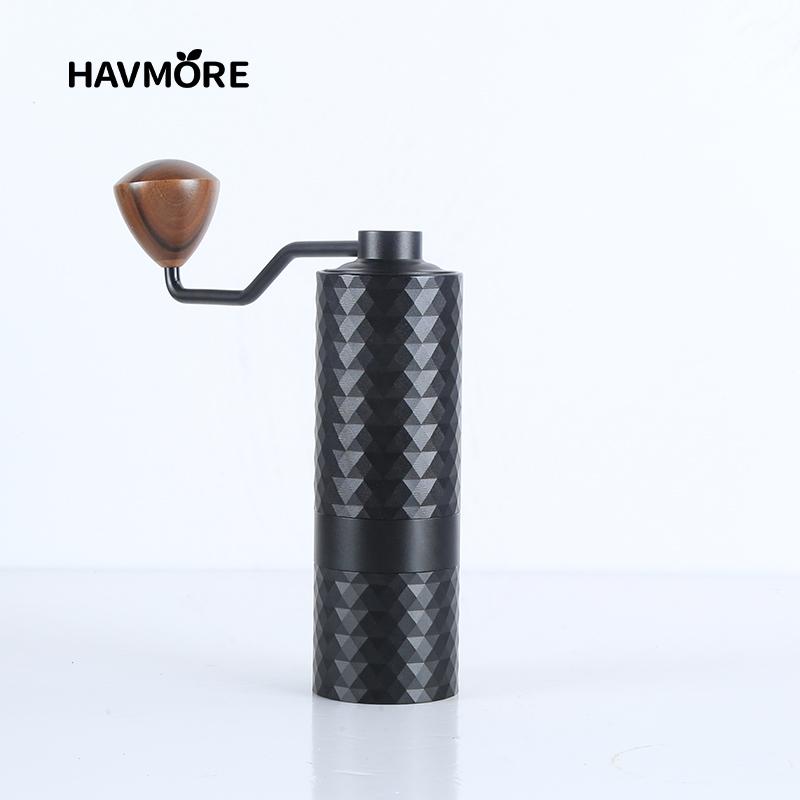 HAVMORE Обновленная ручная кофемолка CNC Профессиональная из нержавеющей стали Алмазная Регулируемая Ручная Жерновая Для помола кофейных зерен
