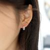 Modernlike Silver 925 On-ring One-touch Earrings