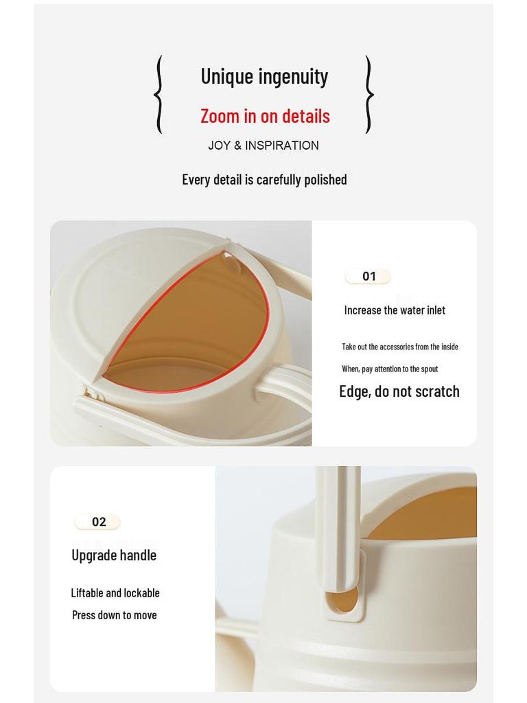 Large Capacity Long Spout Watering Can with Shower Head for Gardening