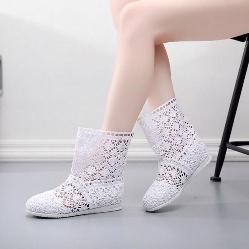 Летняя обувь, дышащая сетка, летние ботинки, женские, на плоской подошве, ботильоны, женские ботинки, модные вырезы, бренд ZH262