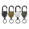 2 шт. прочный выдвижной брелок для ключей держатель значка многофункциональный инструмент карабин зажим ключи значки тактическая катушка удостоверения личности с выдвижным шнуром