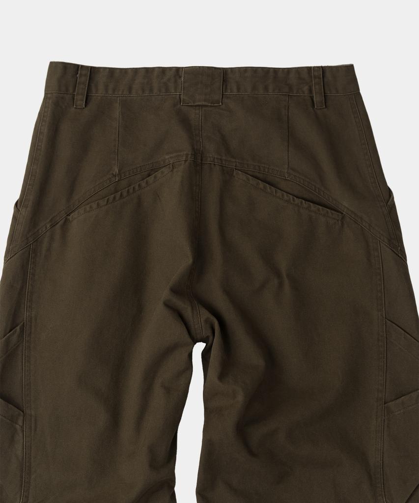 SLOWACID Out-Pocket Pintuck Pants [Khaki Brown]