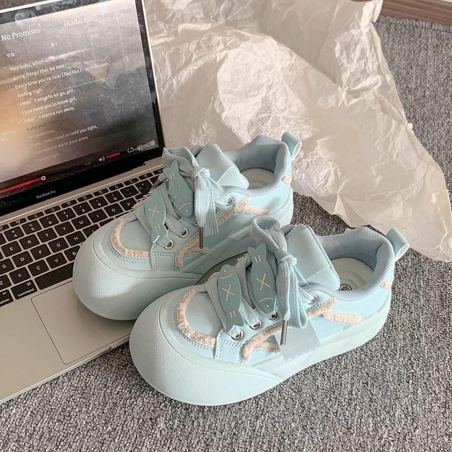 Весенне-летние кампусные туфли-платформы, женские универсальные, с высокой ценностью, нишевая мода, легкие спортивные женские