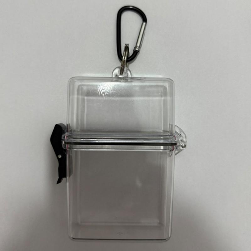 Прозрачный ящик для хранения Держатель для карточек Pocard с карабином Водонепроницаемый чехол для карточек Уличный Квадратный Пылезащитный Ящик Ящик для хранения Po
