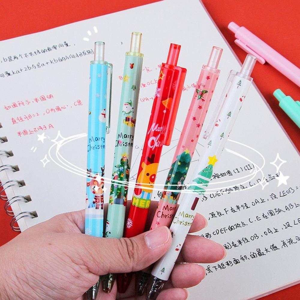 Press Gel Pen Cartoon Black Ink Gel Pen New Signature Pen Office Accessories