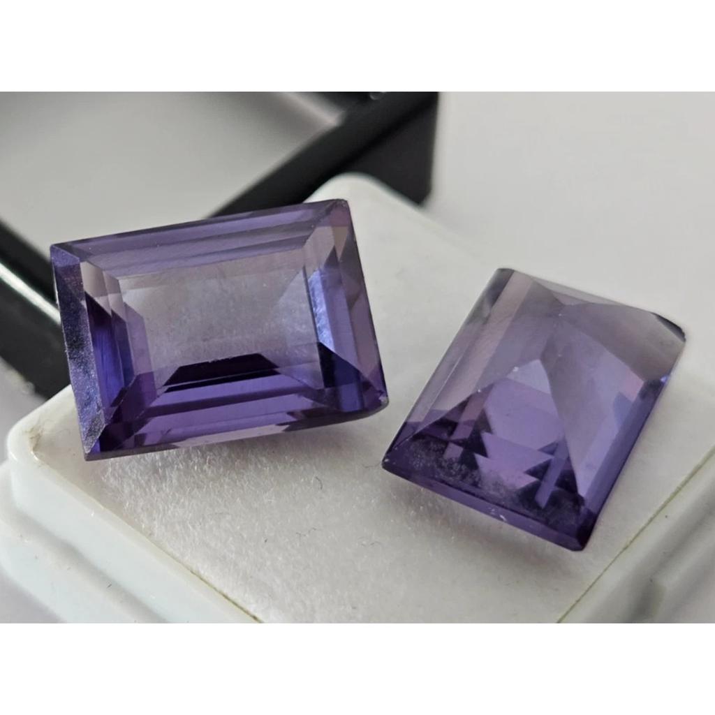 Natural Alexandrite Color Changing Baguette Cut 25+ Ct Pair Beautiful Gemstone