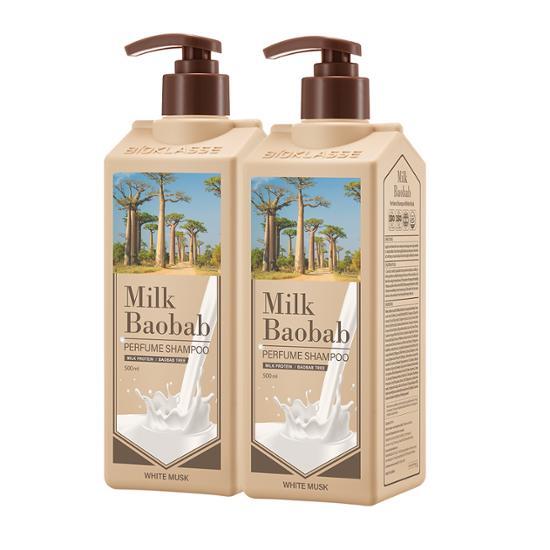 Milk Baobab Парфюмированный шампунь White Musk Double Special (500мл+500мл)