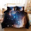 Комплект постельного белья Starry Sky Blue Orange Galaxy Starry Sky Theme Twin Комплект постельного белья из микрофибры Double Queen King Size Покрывало для пододеяльника