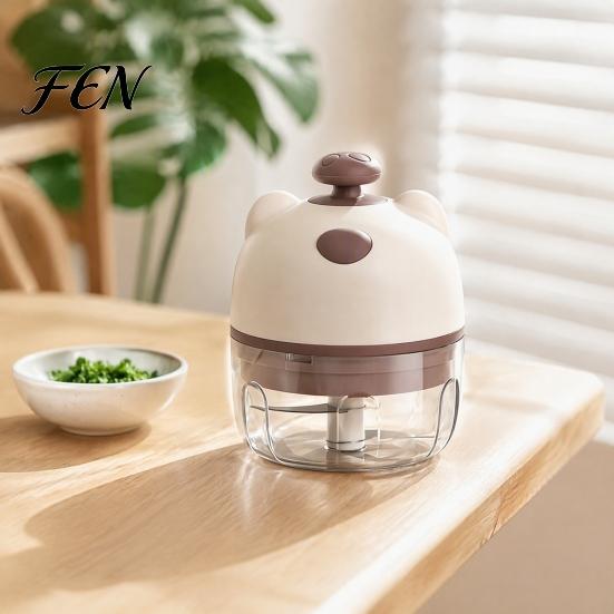 Electric Garlic Crusher Masher, Portable Wireless Food Chopper with Stainless Steel Blades, Small Vegetable Rechargeable Mini for Kitchen Cooking And
